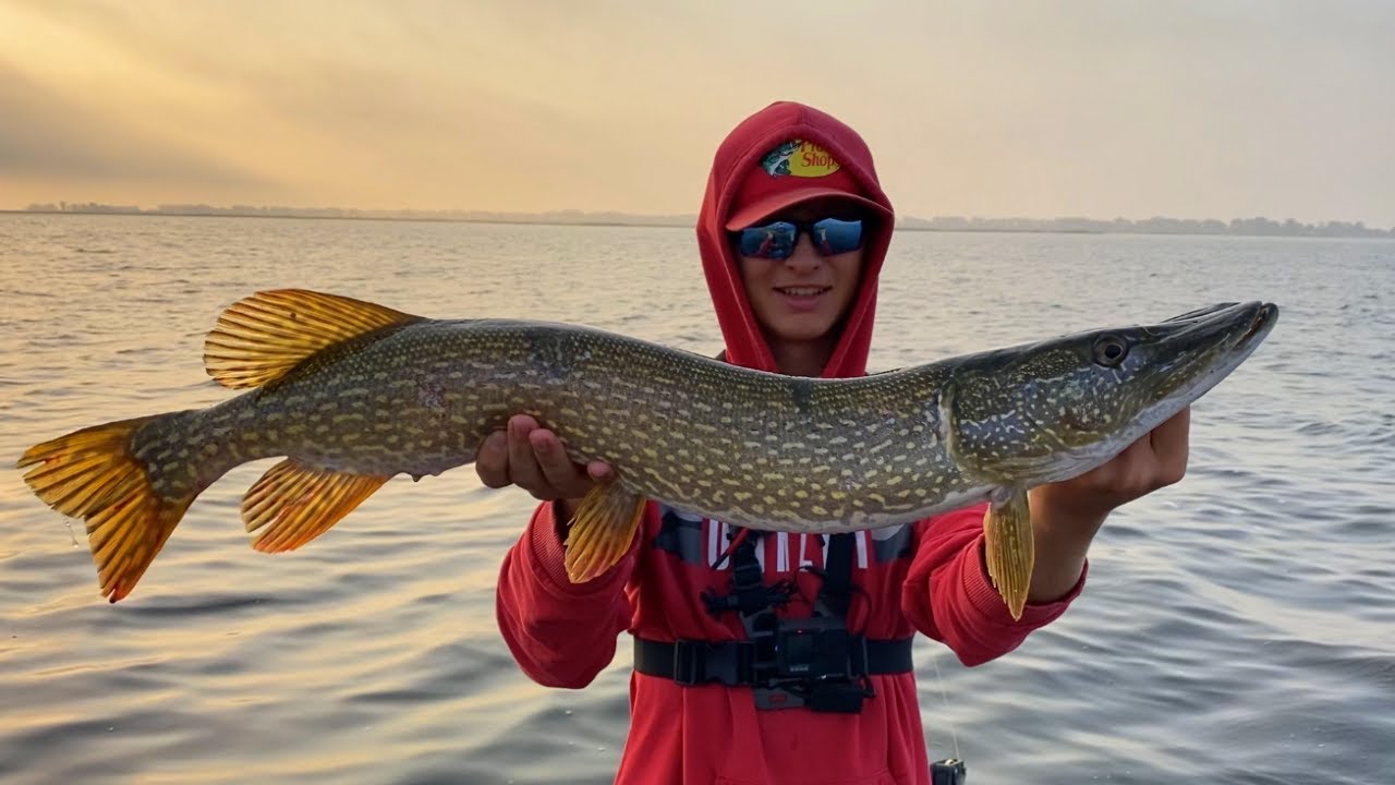Long Point Bay MONSTER Fall Pike and Bass (Lake Erie Inner Bay Fishing)