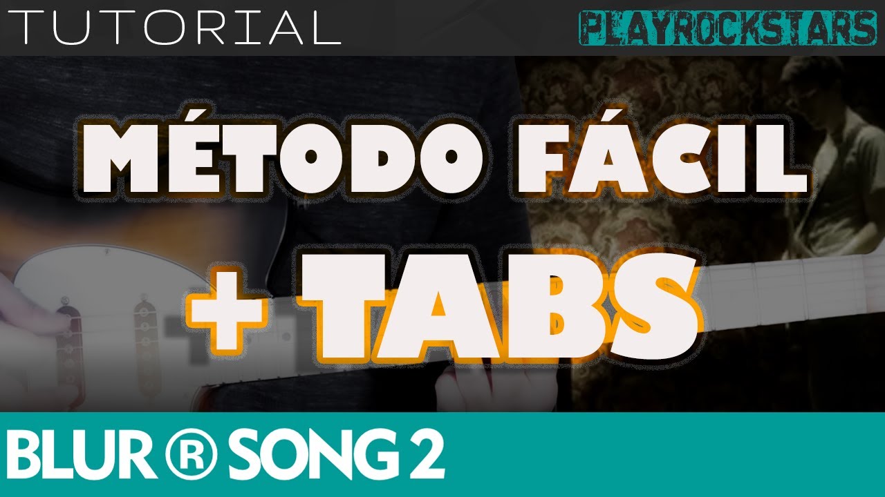 como tocar SONG 2 en guitarra BLUR ⭐️ TUTORIAL / ACORDES / RITMO / TABS