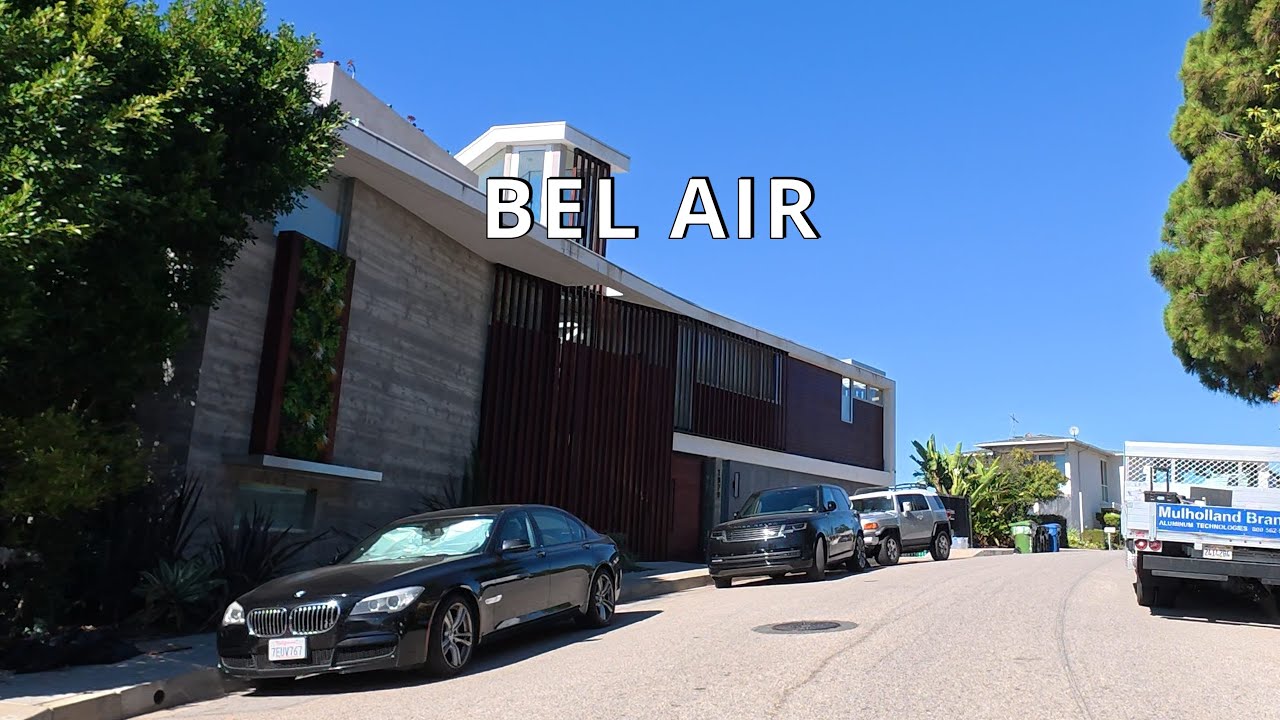 Driving Bel Air, Stradella, Los Angeles CA