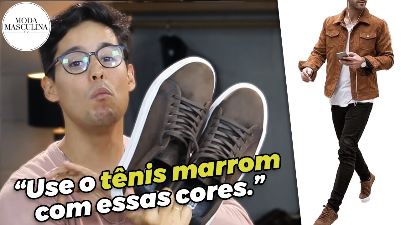 Como usar TÊNIS MARROM com estilo | MODA MASCULINA