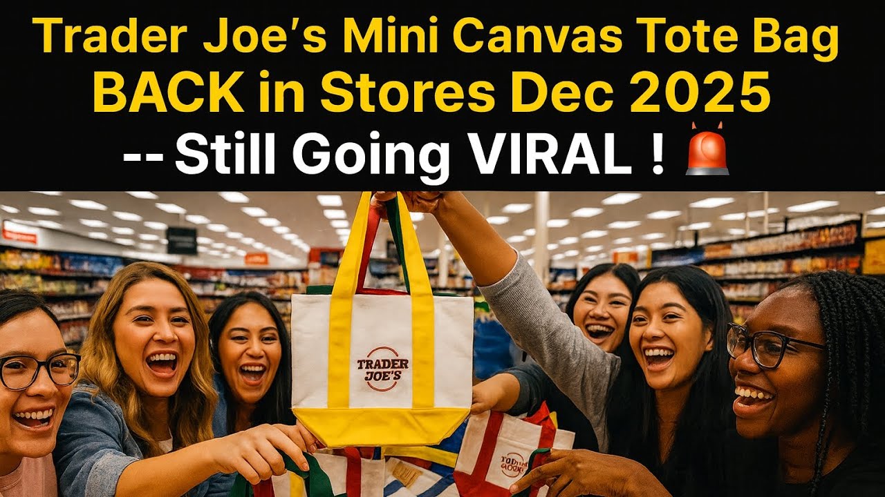 🚨 Мини-сумка из канваса от Trader Joe&rsquo;s снова в магазинах в декабре 2025 года &mdash; по-прежнему польз...