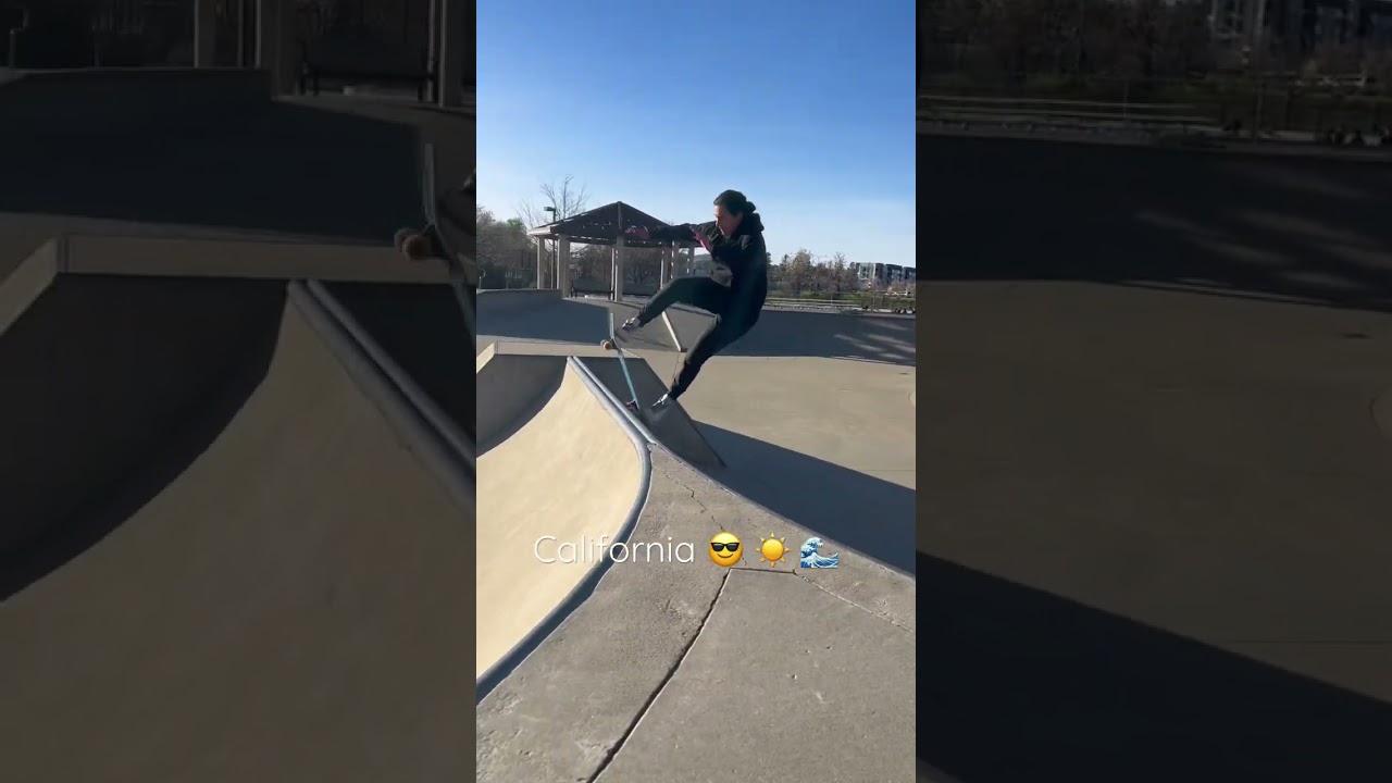 Becca skating in California ☀️ 