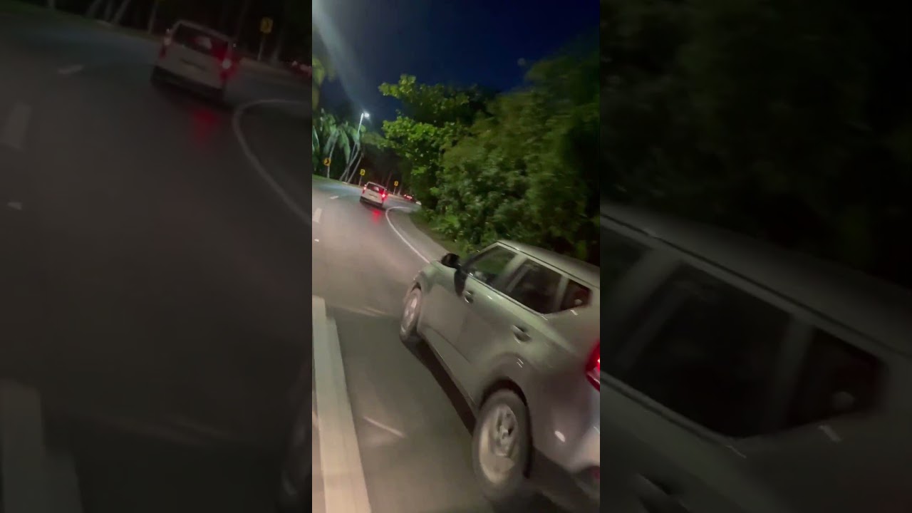 Night drive in cancun mexico