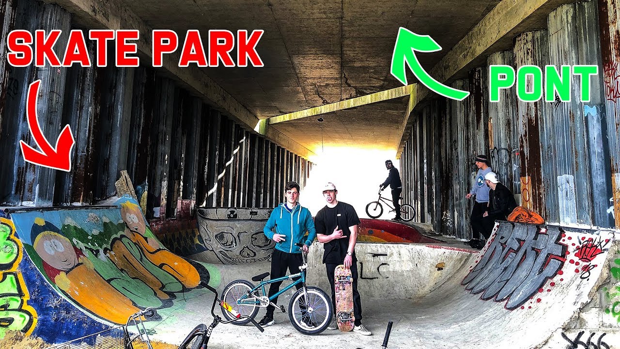 IL A CONSTRUIT UN SKATEPARK SOUS UN PONT !
