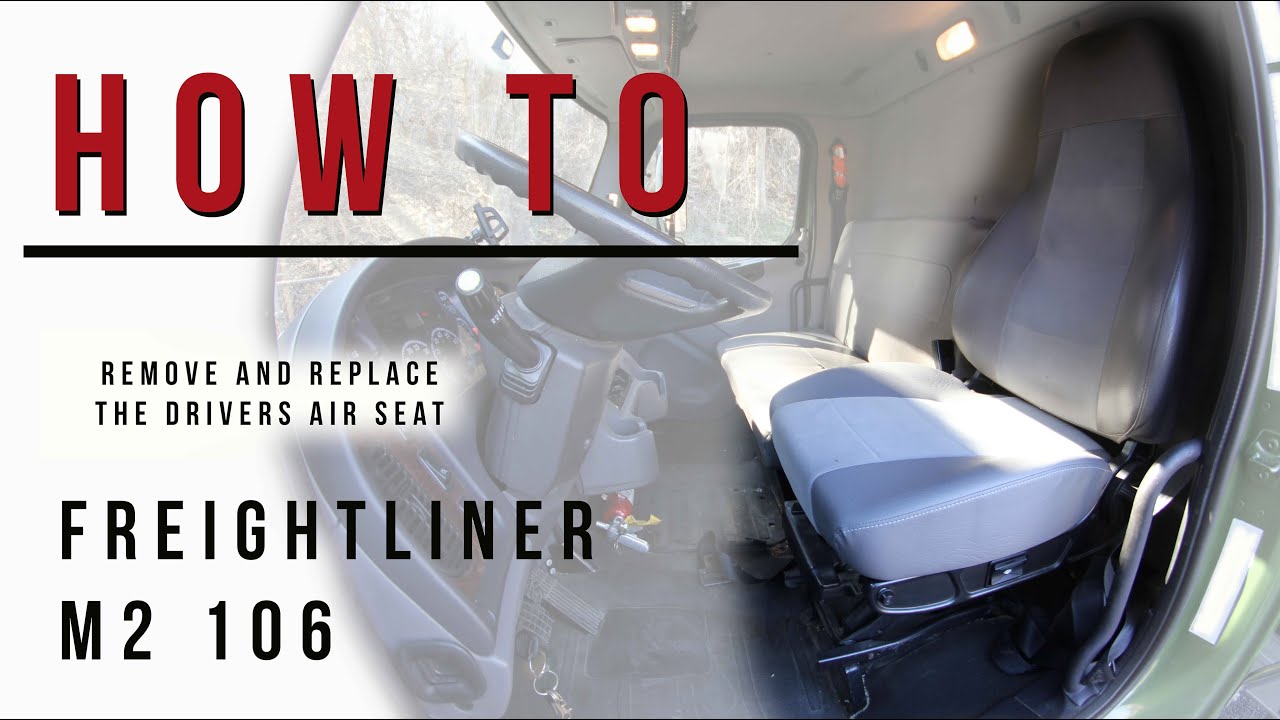 How to Remove & Replace - Drivers Air Ride Seat Cushion Freightliner M2 - Part Number NTS 56170300R