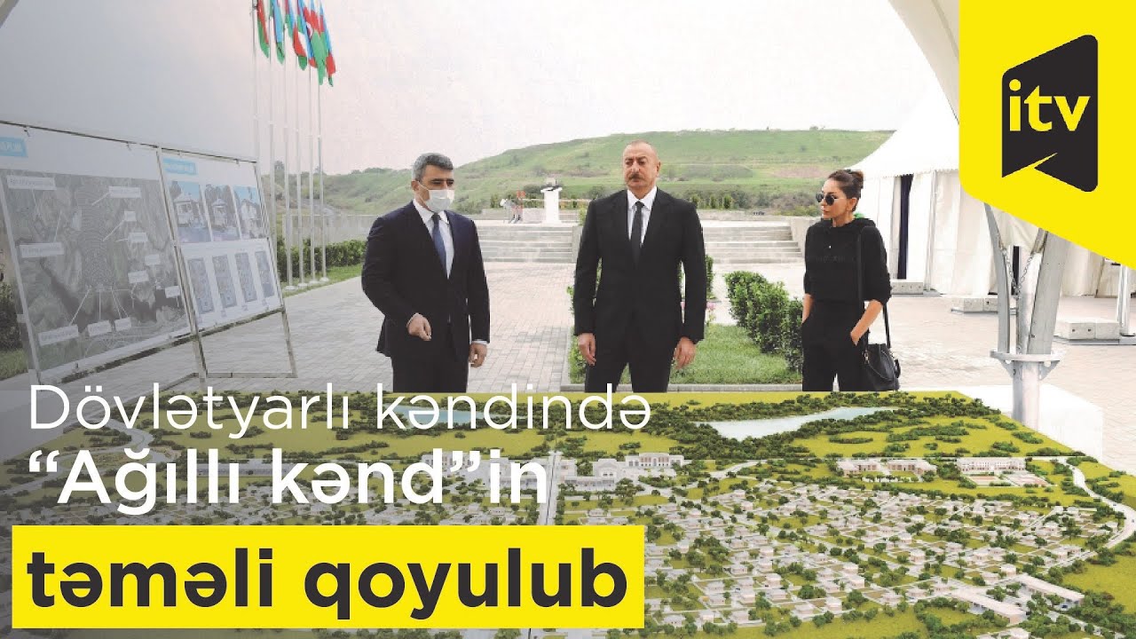 Füzuli rayonunun Dövlətyarlı kəndində “Ağıllı kənd”in təməli qoyulub