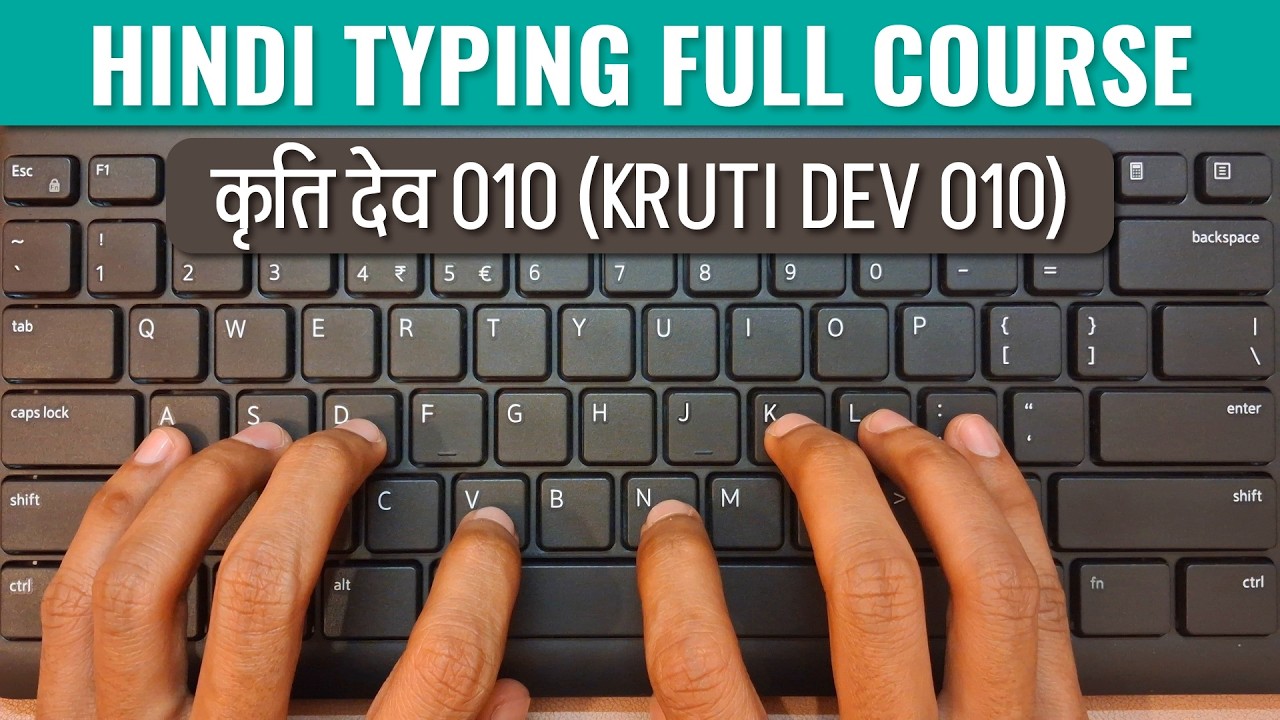 Hindi Typing Full Course | Kruti Dev 010 Font | Free Typing Lessons | Tech Avi