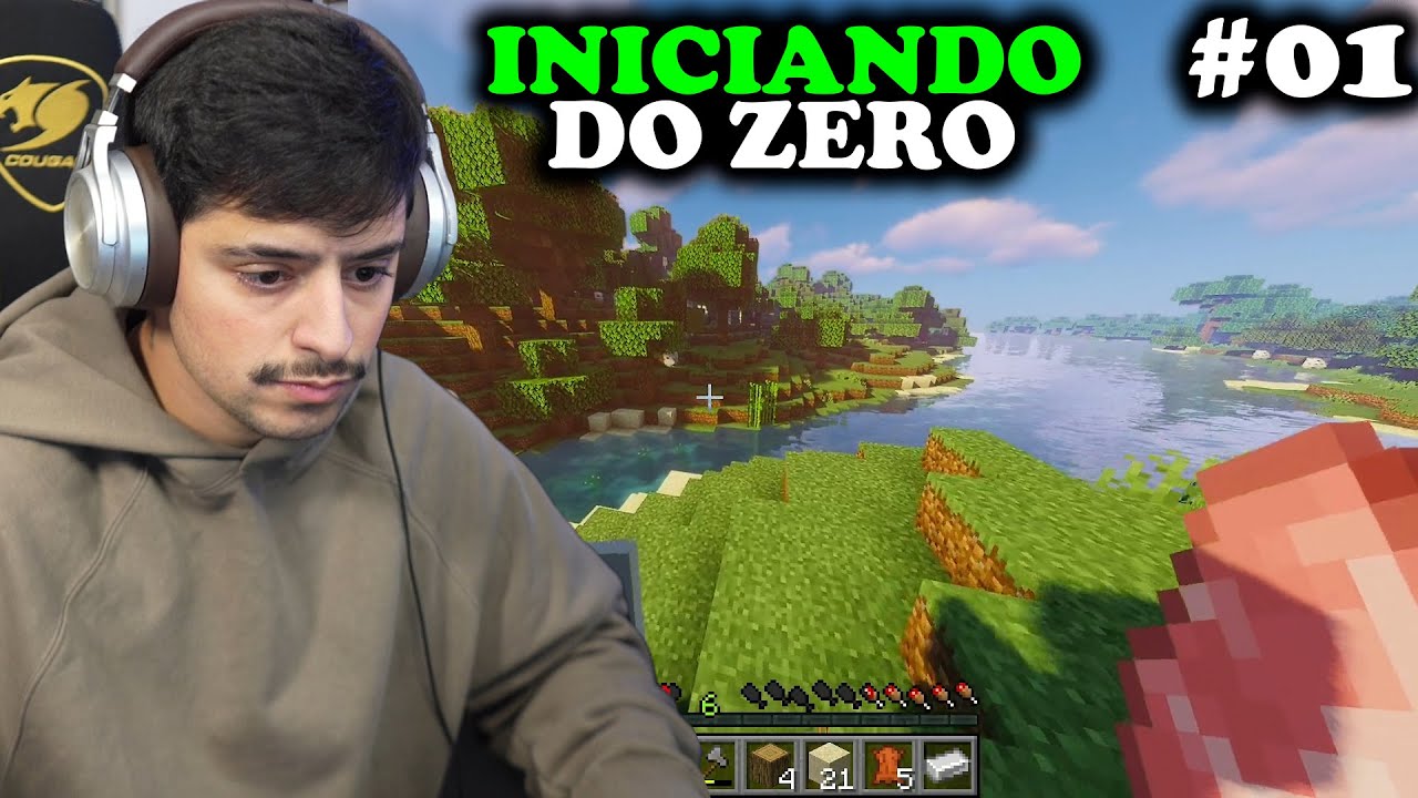 CORINGA, GABE E O PIUZINHO INICIANDO UM NOVO MUNDO NO MINECRAFT! EP 01