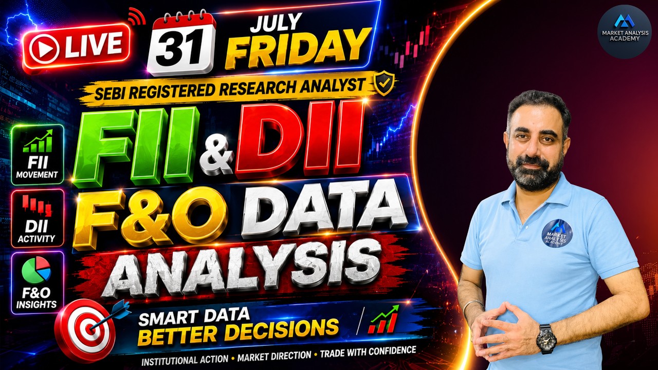 🔴LIVE Nifty Setup Alert! Big Warning for Nifty Traders | FII DII Data Reveals Something Big