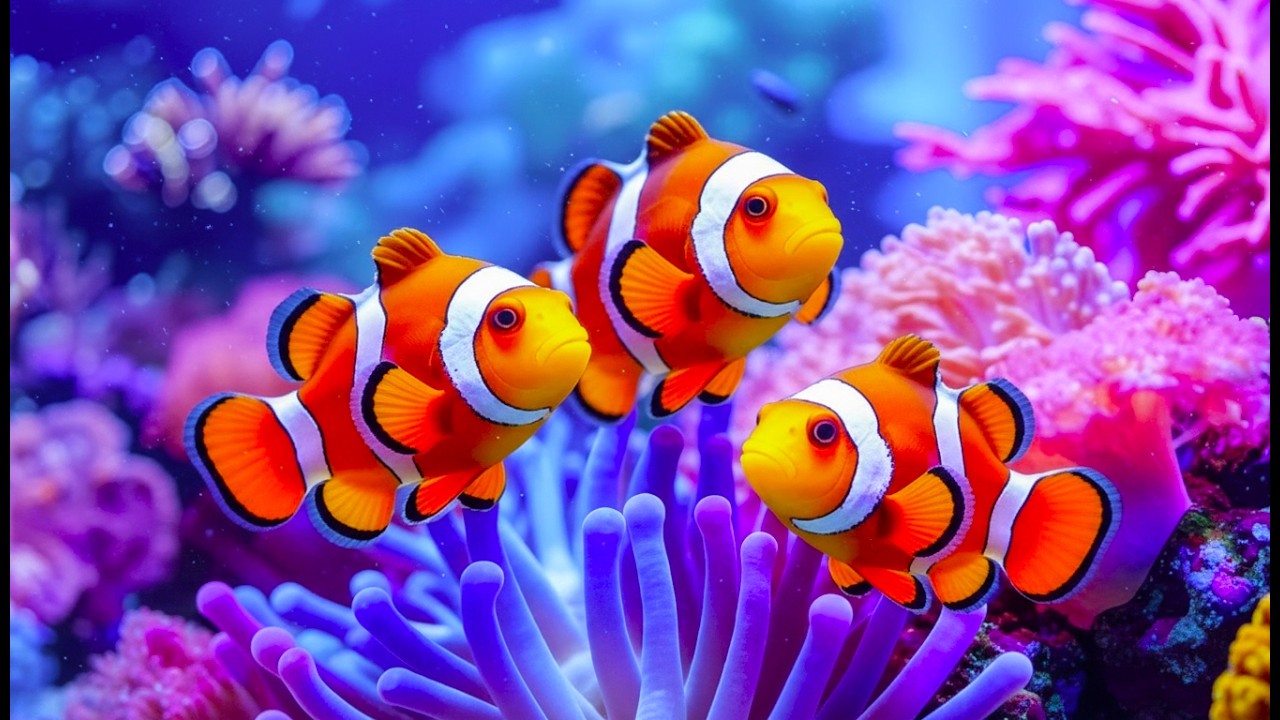 The Best 4K Aquarium – Soothing Jellyfish & Reef Fish with Sleep Music for Deep Relaxation
