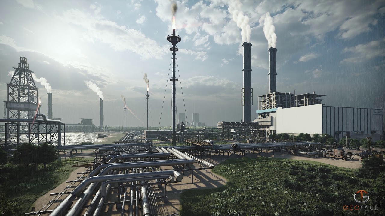 Geotaur 3D modeling & visualization - Oil refinery