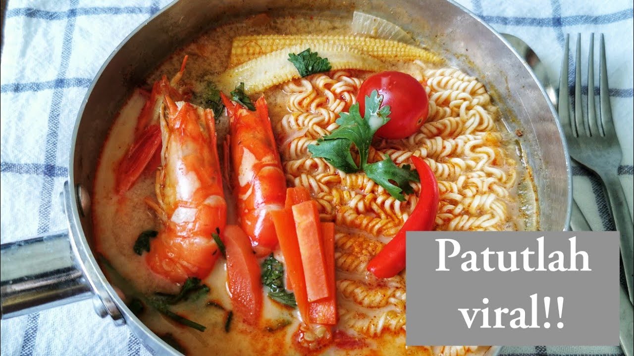 Sedap rupanya masak maggi macam ni, resepi maggi viral di tiktok katanya || The best Tom Yum  noodle