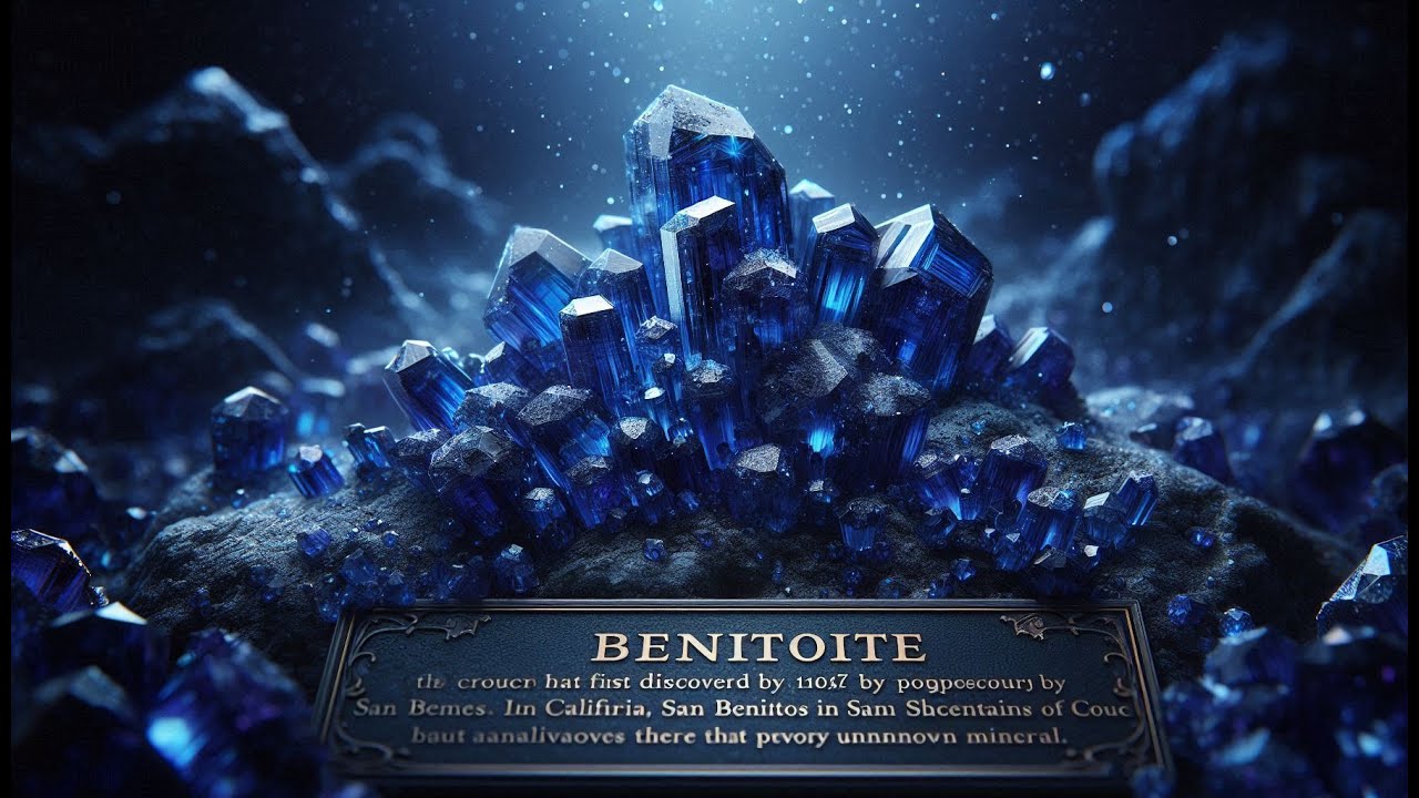 Benitoite gems