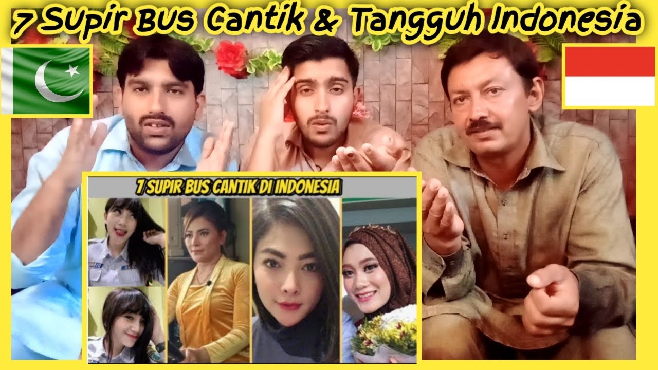 7 красивых и крутых водителей автобусов в Индонезии. Реакция Пакистана.