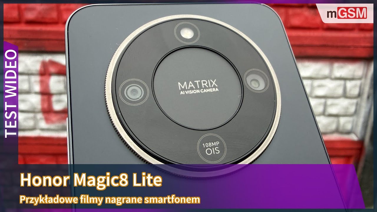 Honor Magic8 Lite - przykładowe filmy