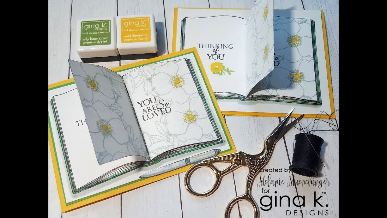 Create a Page Turner: Interactive Open Book Card