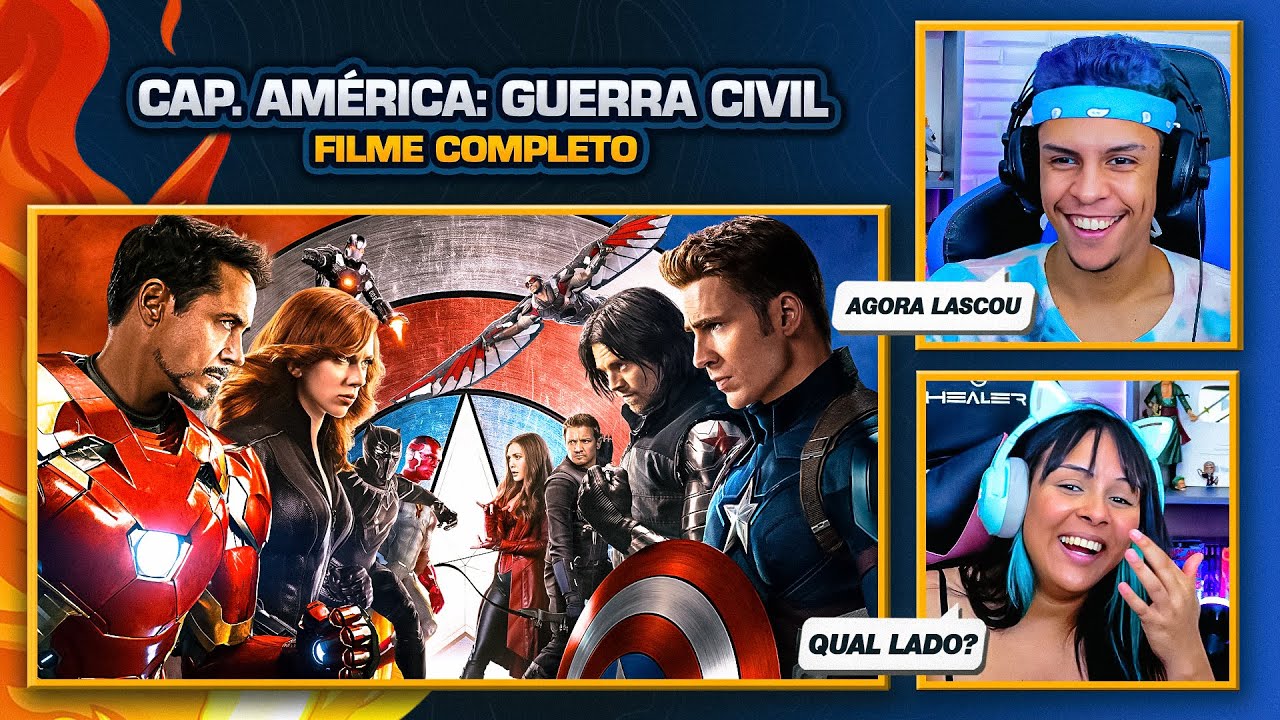 (DE QUAL LADO VC ESTÁ? 🤔) Capitão América: Guerra Civil | [Casal Jounin React] 🔥