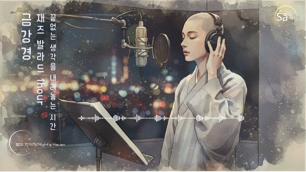 하루의 무게를 내려놓는 금강경 불경 재즈 발라드/Korean Diamond Sutra Buddhist Jazz Ballad