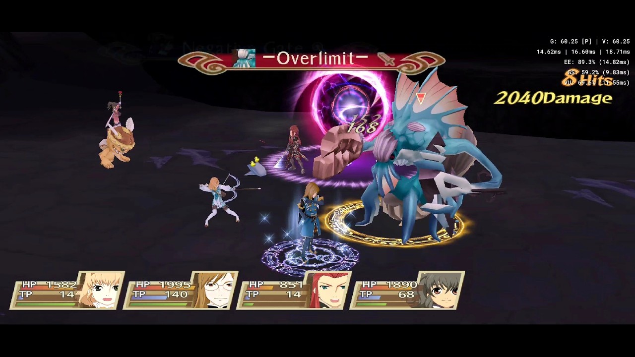 Tales Of The Abyss (PS2) 20:9 Widescreen Hack | Gameplay (Hard Mode) (AetherSX2/PCSX2)