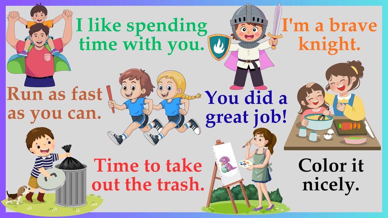 Improve English for Kids / Spoken English for Children / Daily Healthy Routine Tips for Kids