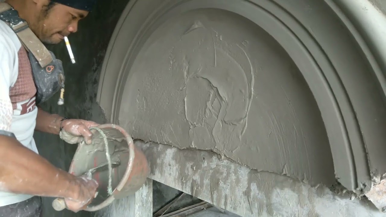 Cara Pembuatan Relief Lingkar diatas Pintu