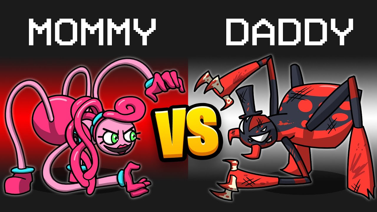 Мод MOMMY vs. DADDY LONG LEGS в Among Us...