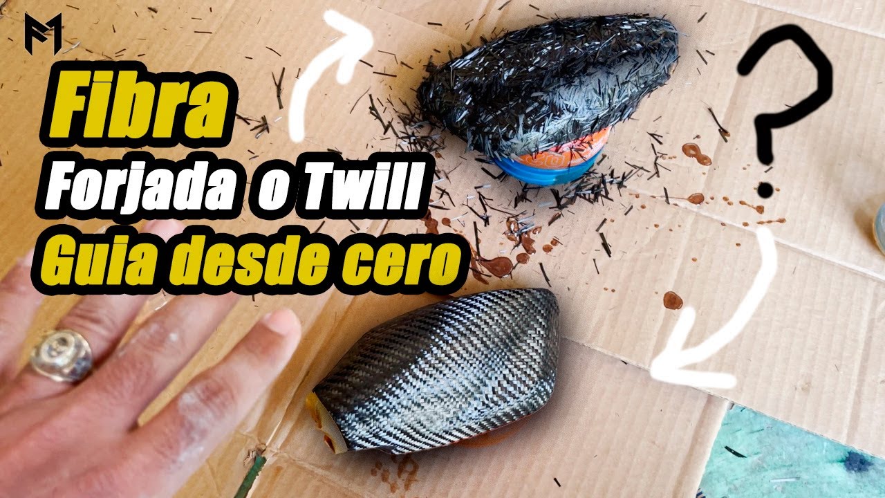 COMO FORRAR PIEZAS EN FIBRA DE CARBONO FORJADA  Y TEJIDA PT  01