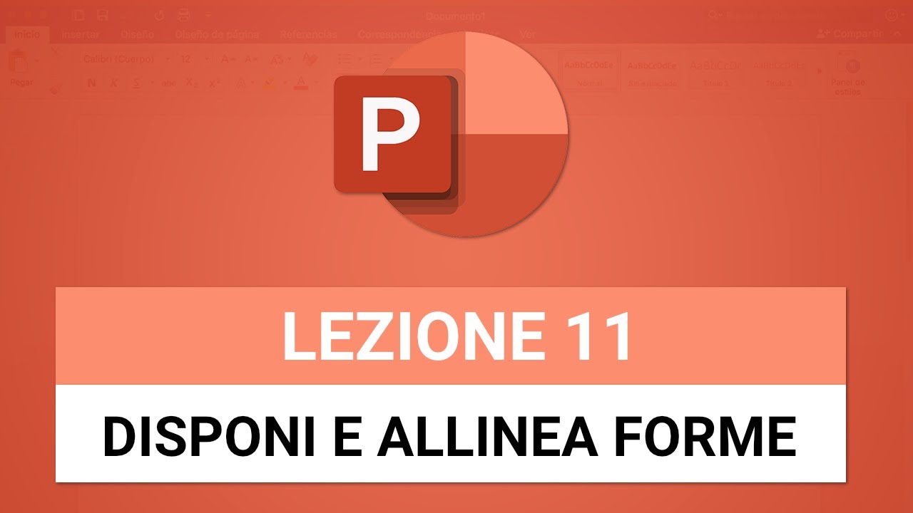 Disponi e Allinea Forme - POWERPOINT TUTORIAL ITALIANO 11