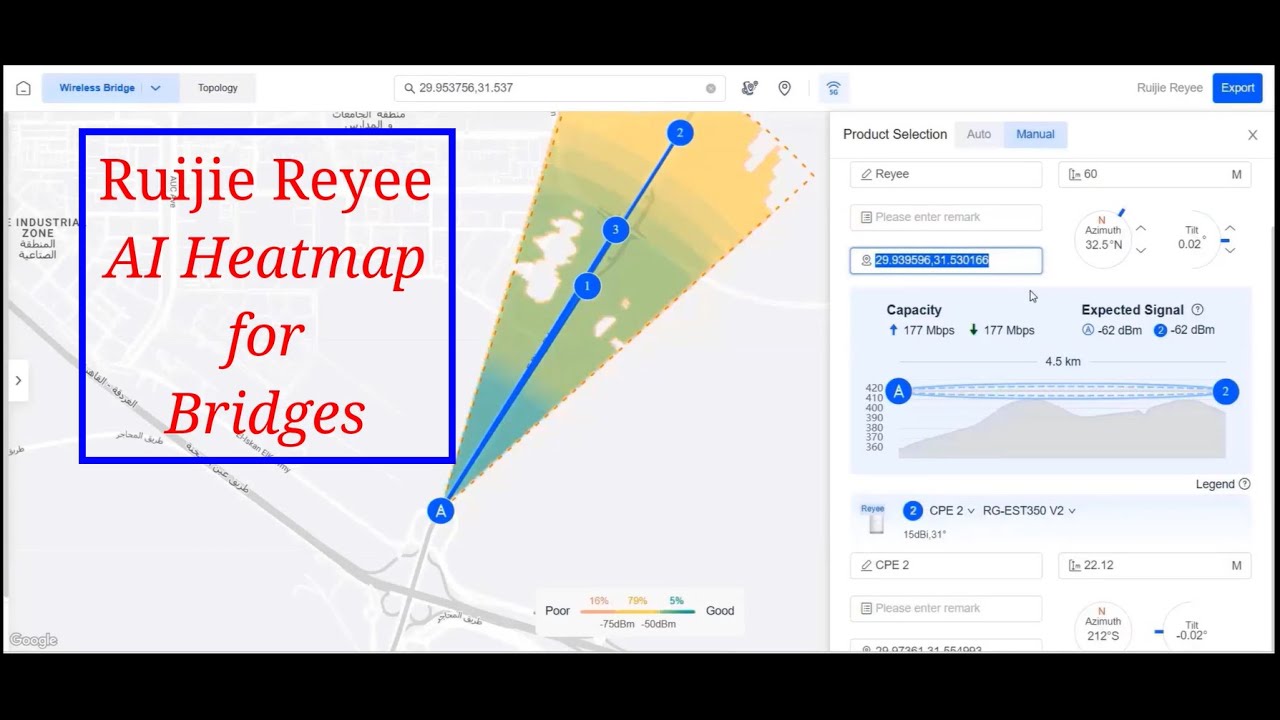 Ruijie Reyee AI Heatmap Bridge Setup A Simplified Guide RG-EST350 V2 RG-EST310 V2 RG-AirMetro550G-B