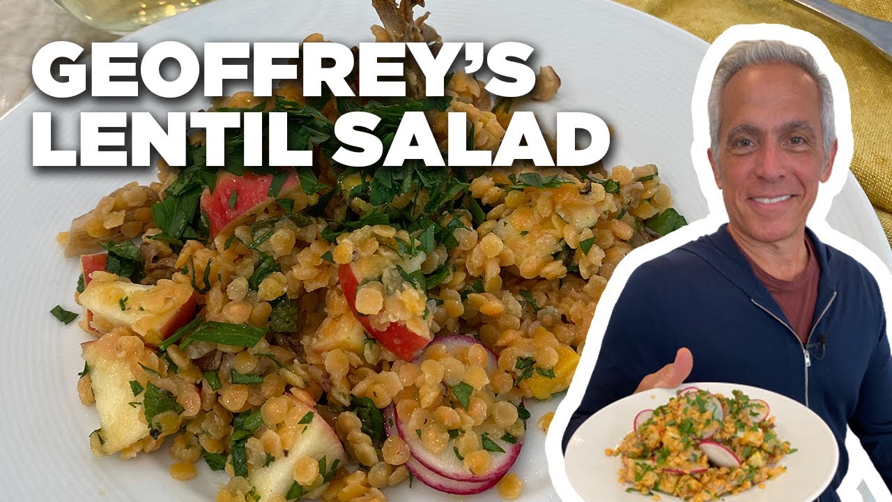 Geoffrey Zakarian's Lentil Salad with Mushrooms and Apples | The Kitchen | Food Network