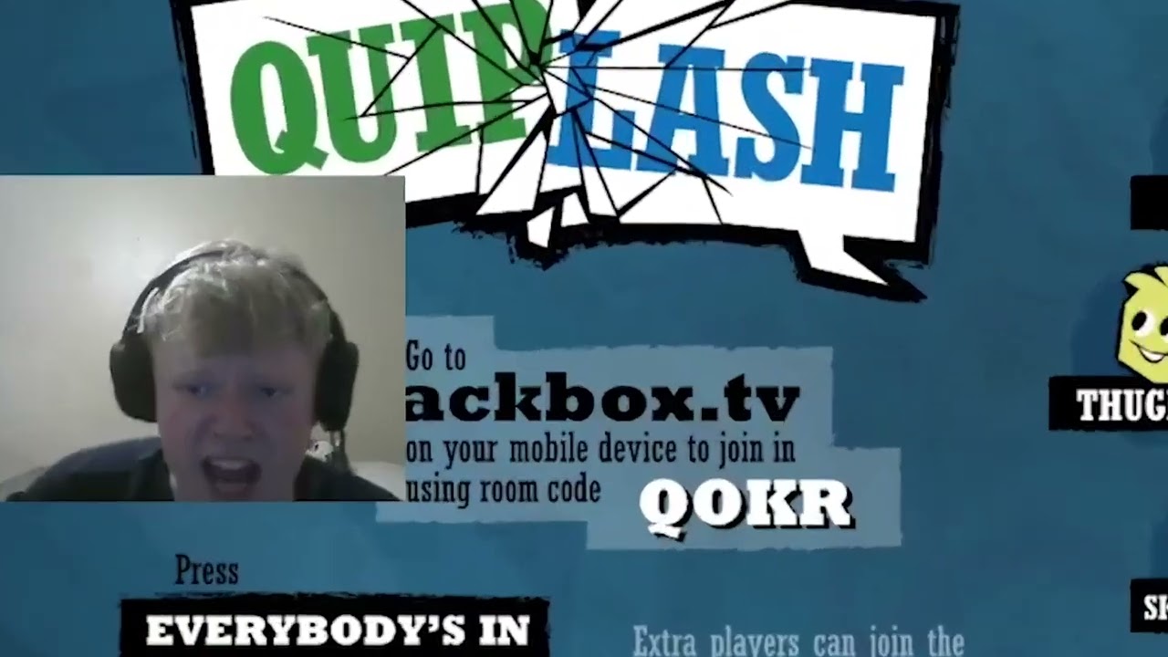 Bill Jensen seeing Sinful Names on Quiplash