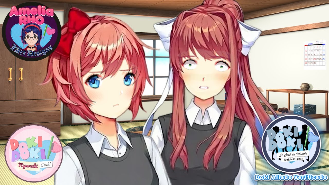¡SAYORI Y MONIKA TIENEN UNA CONVERSACION RAZONABLE! (DDLC en Español ft. P-club [No realmente xd])