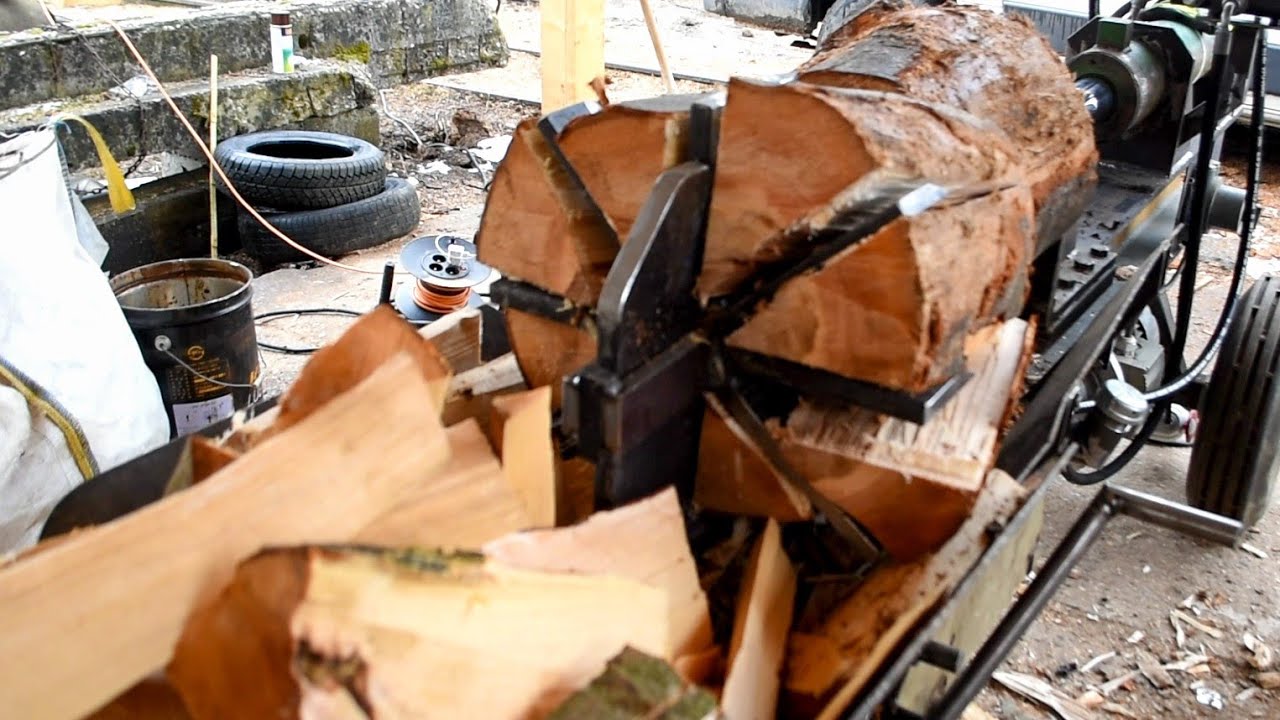 Hydraulická štiepačka dreva domáca výroba / Home Made wood splitter