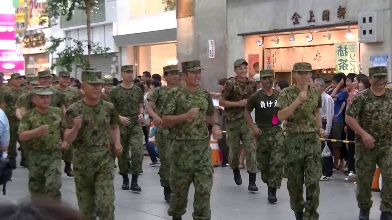 陸上自衛隊松山駐屯地連【松山まつり2016・野球拳おどり】企業連の部