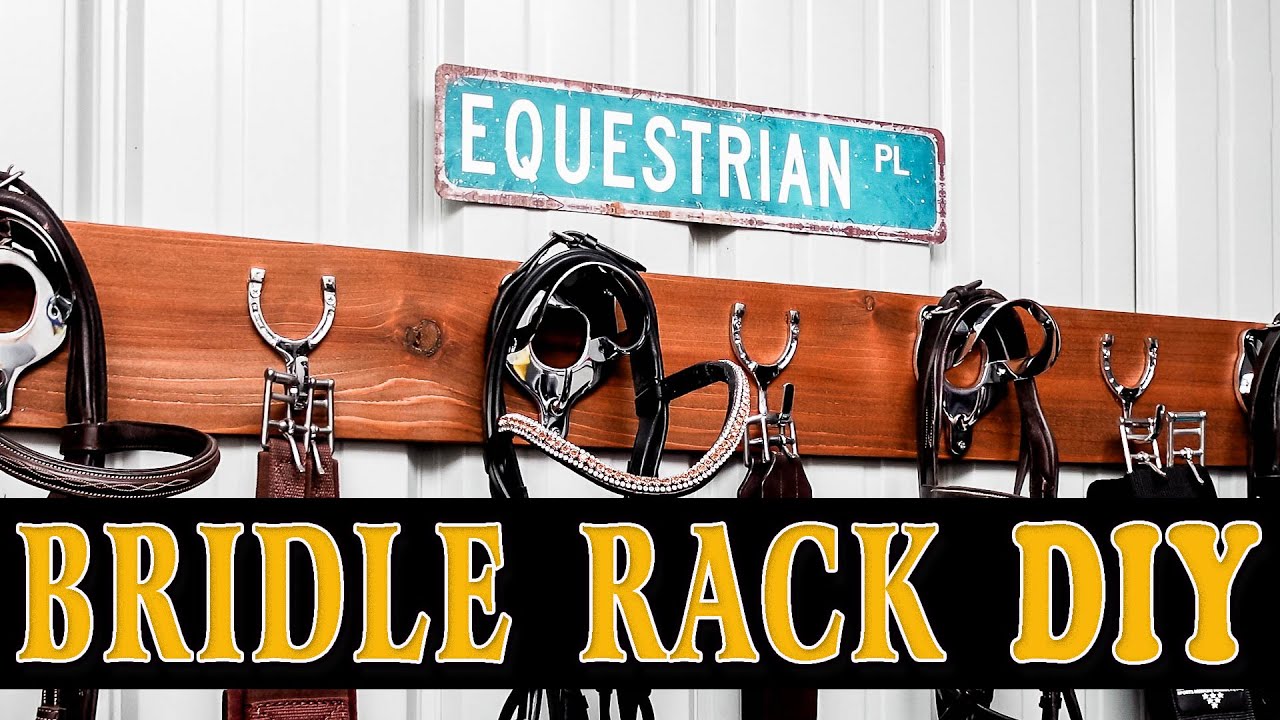DIY Horse Bridle Rack with Something Extra - Tack Room Storage Solutions