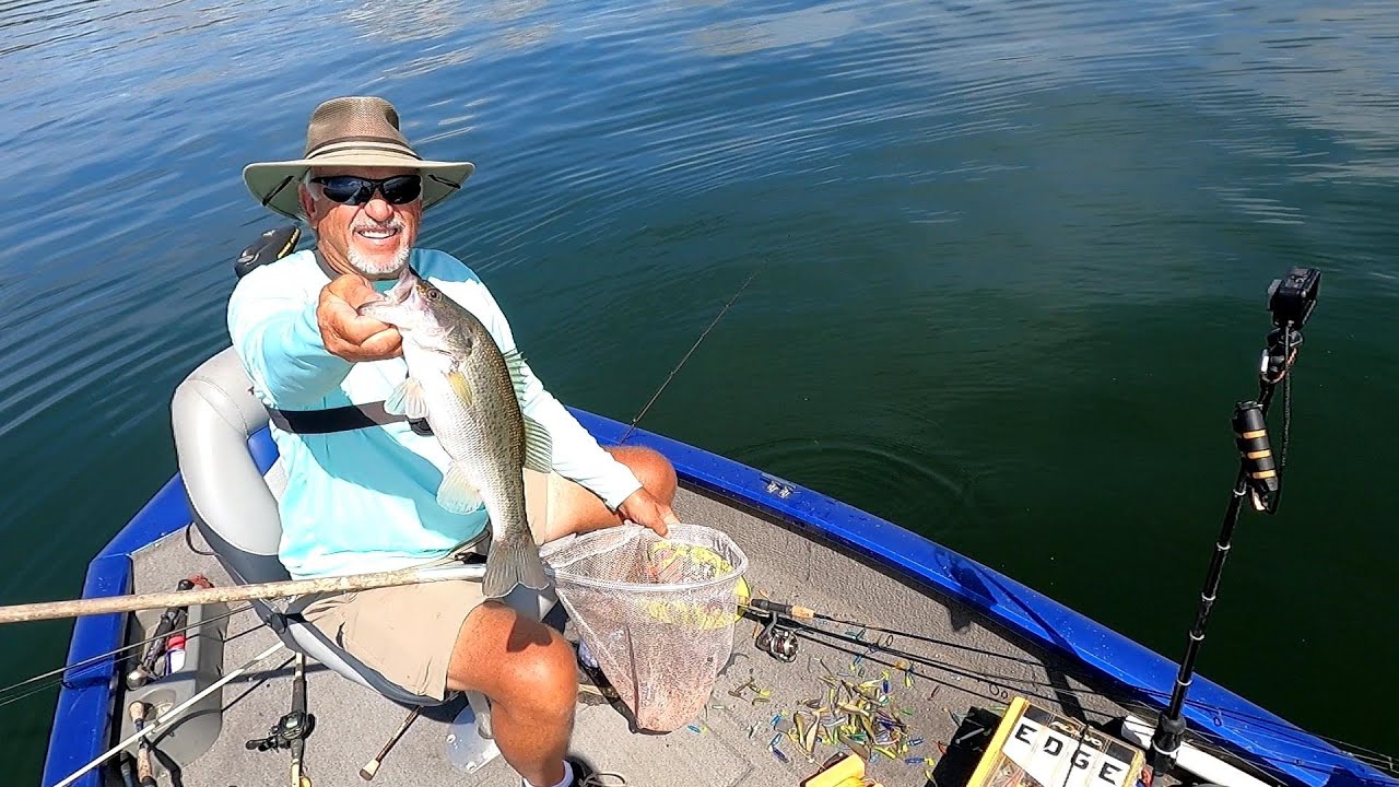 White Perch & Bass Using Live Scope, Lake Monticello