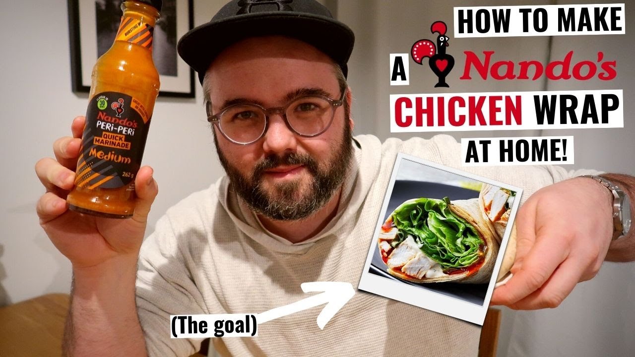 How to make a NANDO'S CHICKEN WRAP at home! 🍗🇵🇹👨&zwj;🍳