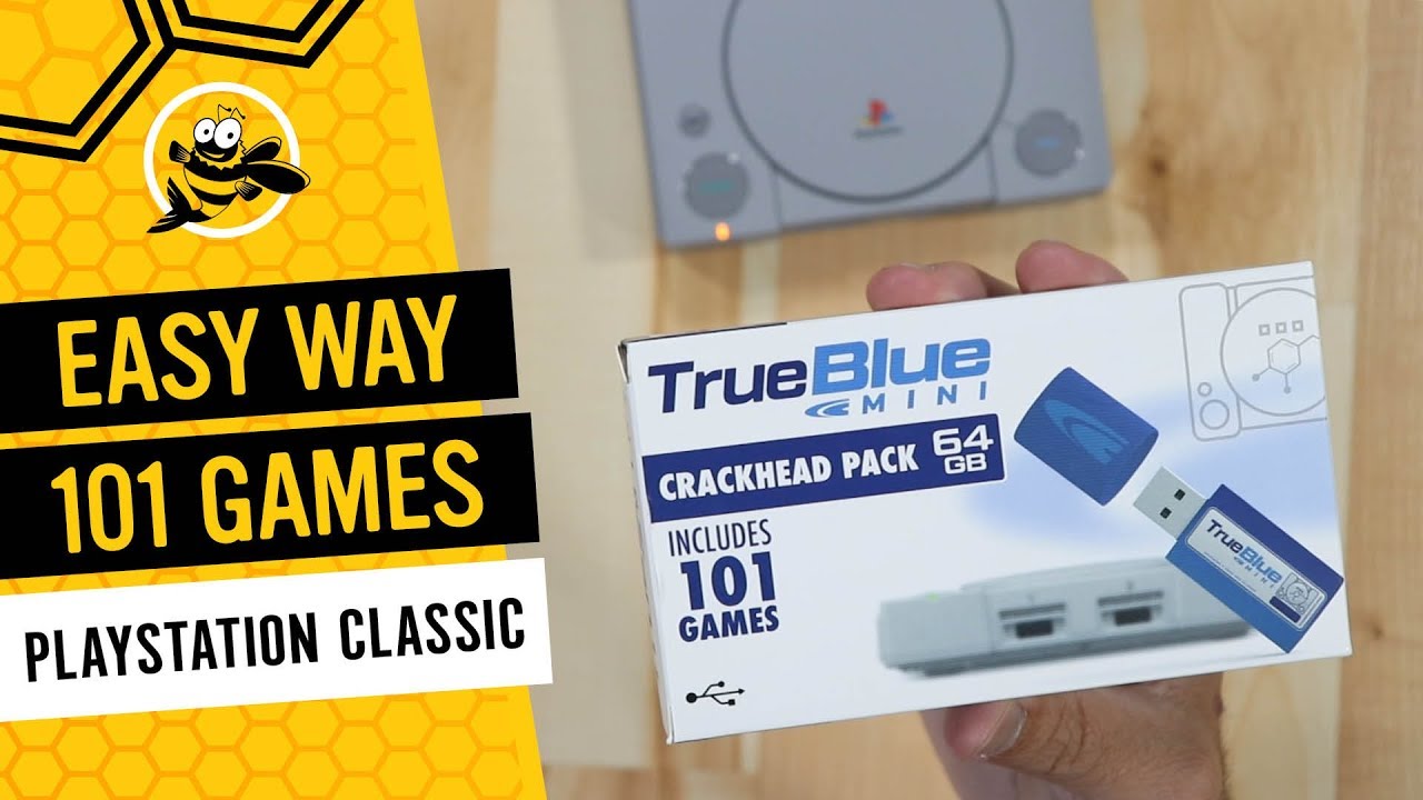 True Blue Mini for the Playstation Classic: How to Easily Add 101 Games