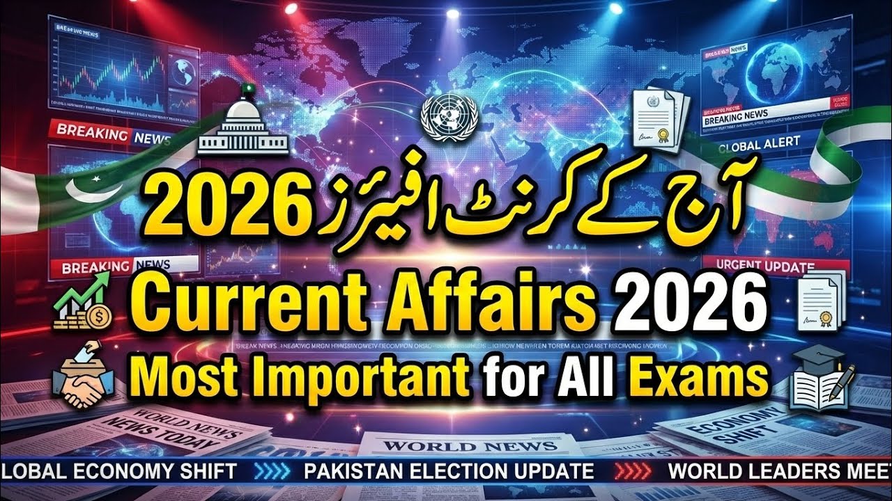 Top 100 Current Affairs 2026 | Daily News & Important Updates for All Exams | Pakistan & Global