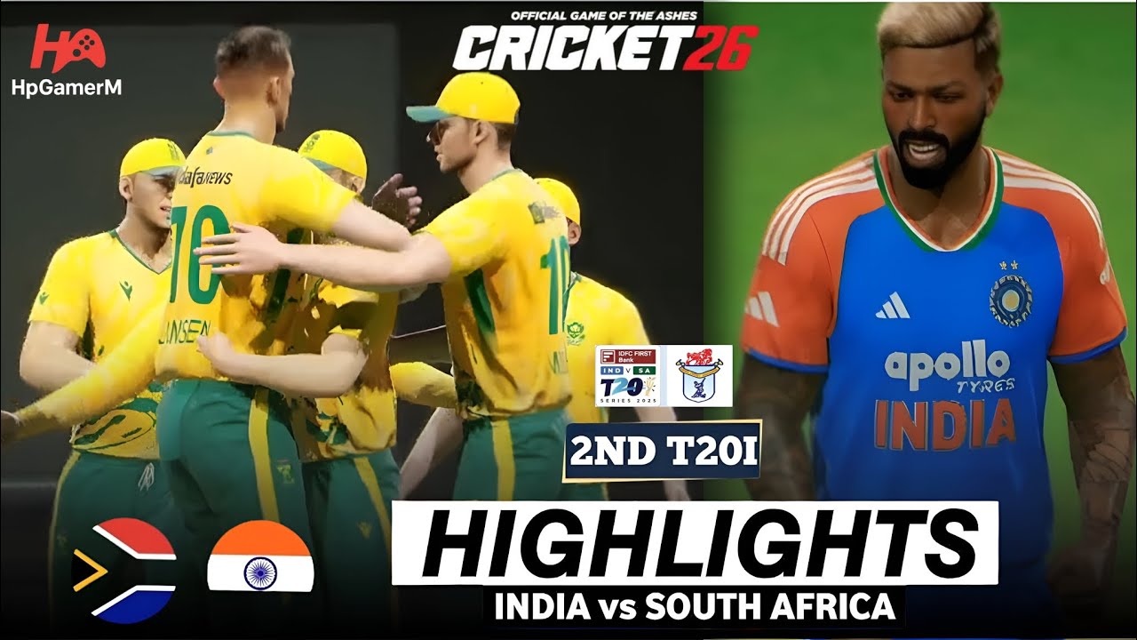 🎯Основные моменты ✨ Индия 🇮🇳 против ЮАР 🇿🇦 2-й матч T20 | Возвращение ЮАР | Захватывающий финал Б...
