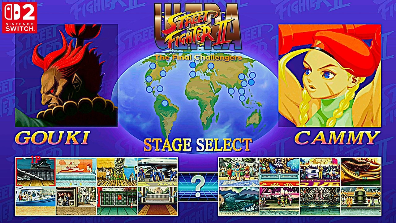 【STREET FIGHTER 2 The Final Challengers】豪鬼 vs キャミィ、チュン・リー、〇意リュウ／Oni  vs Cammy、Chun-Li、Evil Ryu
