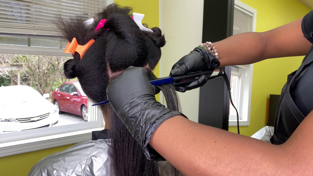 BRAZILIAN BLOWOUT ON BLACK KINKY HAIR