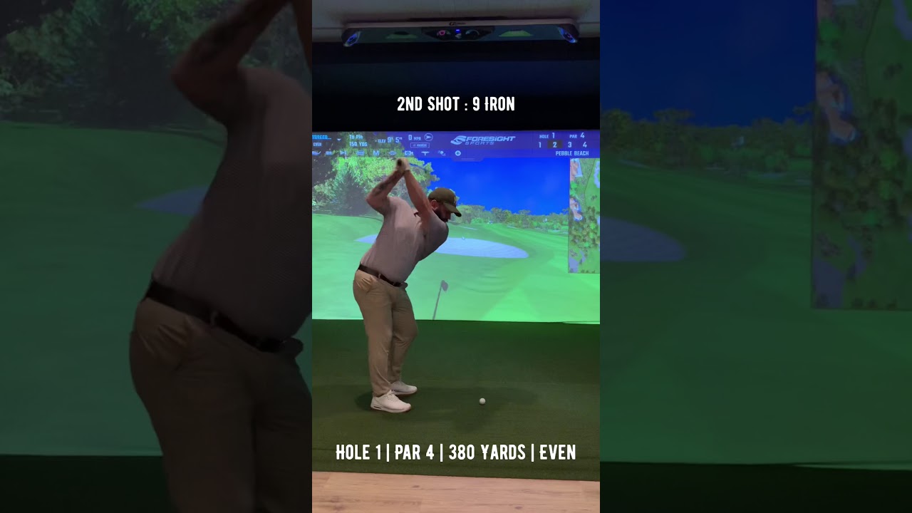Front 9 Pebble Beach - Golf Simulator Course Vlog (GC Hawk)