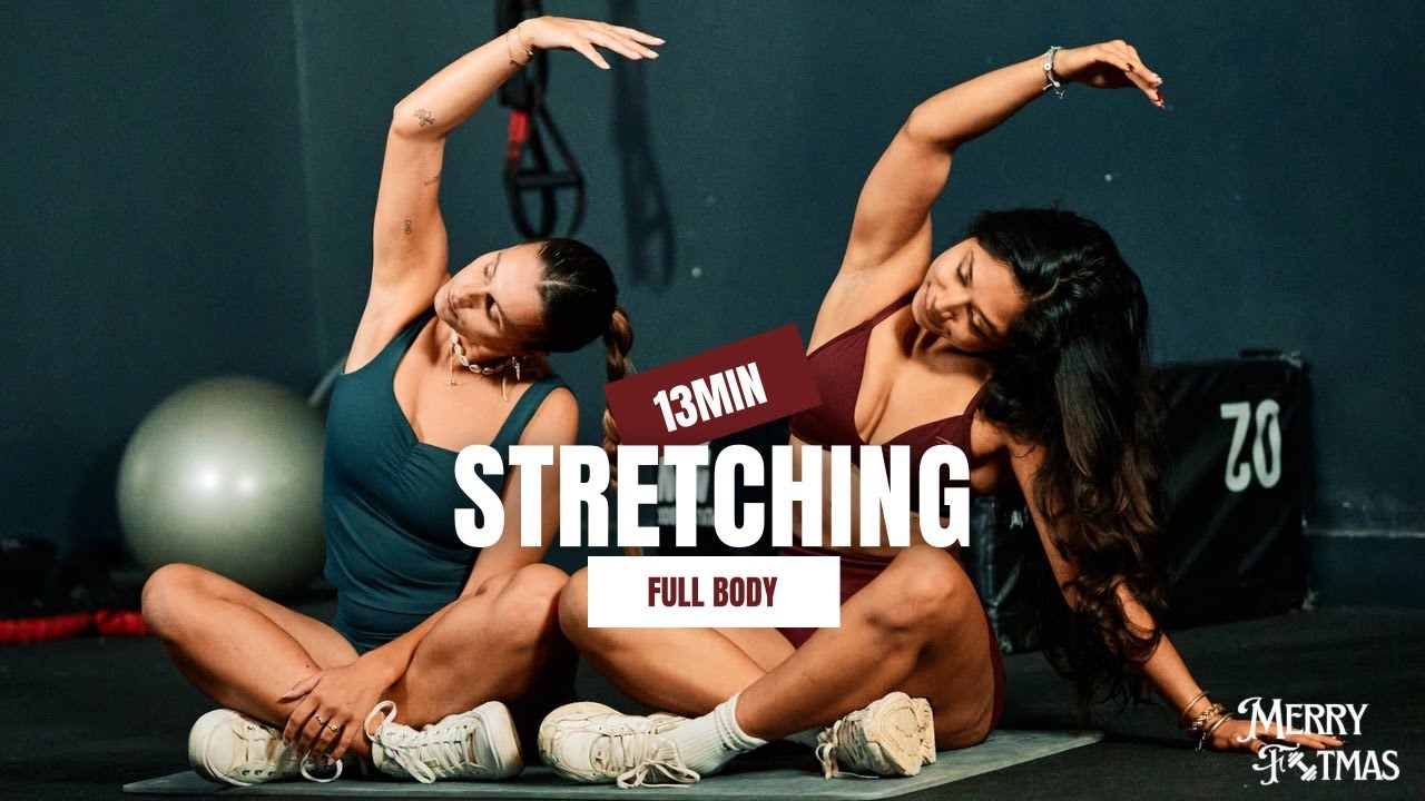 13MIN STRETCHING AU SOL - étirements à la maison // Séance 14 Merry Fitmas - mind7first