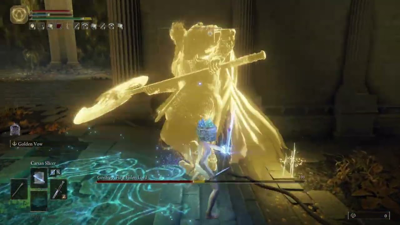 Sorcerer circles around Goldfrey [Elden Ring, RL1]