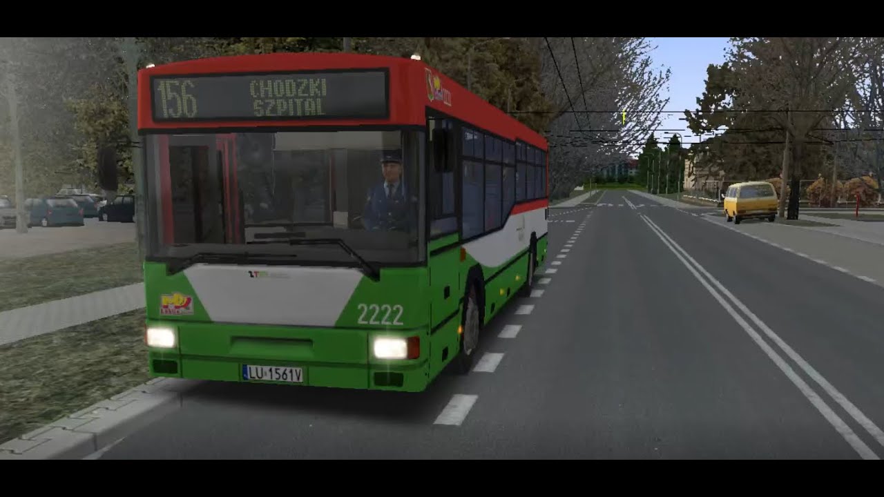 Projekt Lublin Omsi 2 Przejazd na linii 156  jako autobus zastepczy jelczem M121M