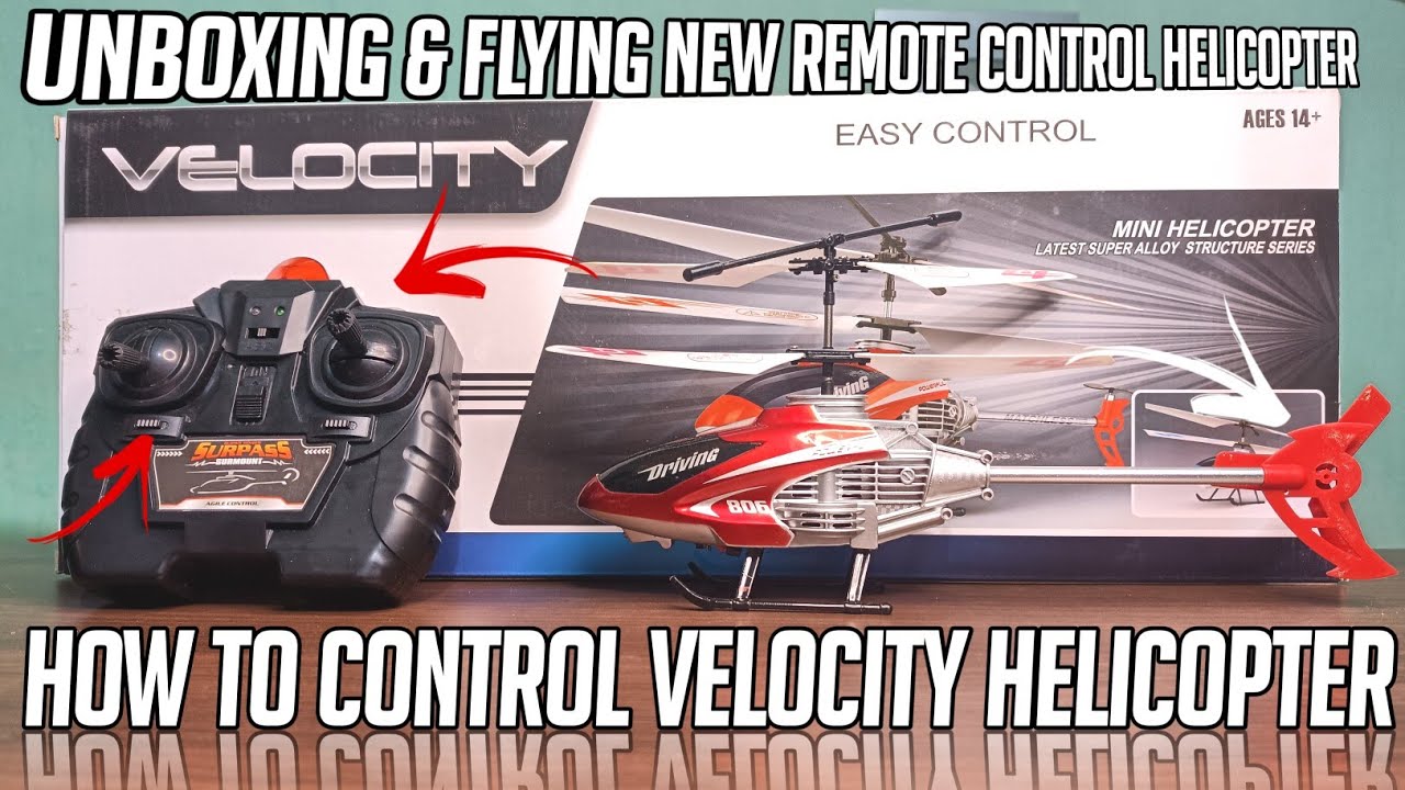 How To Control Velocity Helicopter | How To Fly Velocity Helicopter Very Easily