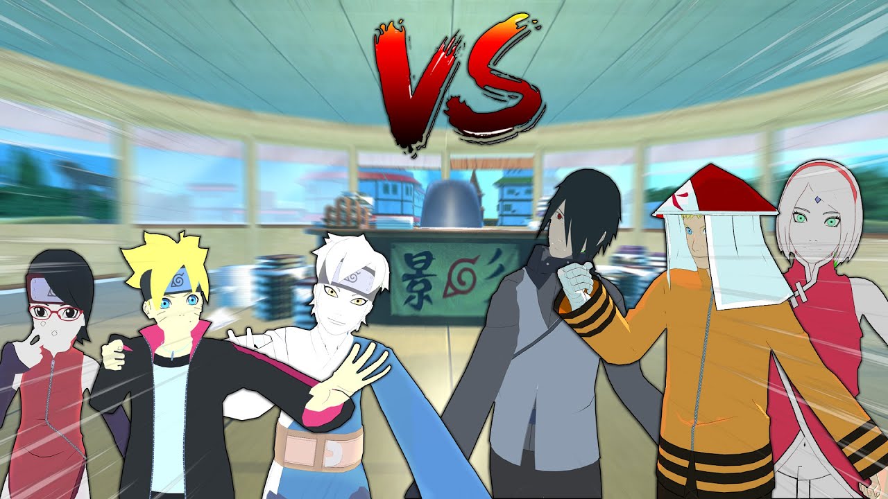 OLD TEAM 7 VS NEW TEAM 7 (NARUTO VS BORUTO VRCHAT)