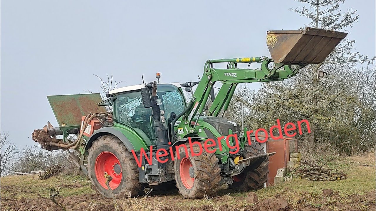 FarmVlog#13 Fendt 722 beim Weinberg roden!