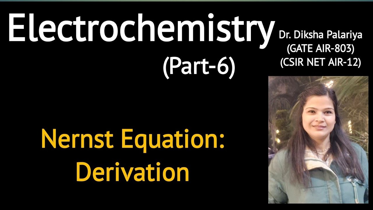 Nernst Equation: Derivation #nernstequation #11thchemistry #electrochemistry #engineeringchemistry 